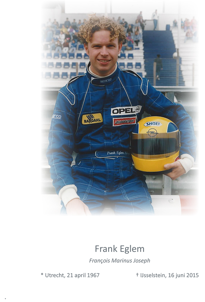 Frank Eglem rouwbrief uitnodiging